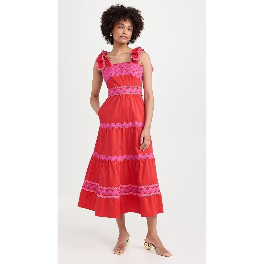 Celiab Red Jade Dress Size M Nwt Retail $338 Tuckernuck